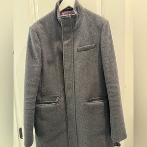 Ted Baker Wool Funnel Neck Prescott with pockets and zipper